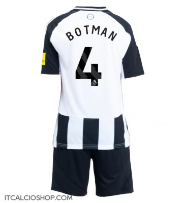 Newcastle United Sven Botman #4 Prima Maglia Bambino 2024-25 Manica Corta (+ Pantaloni corti)